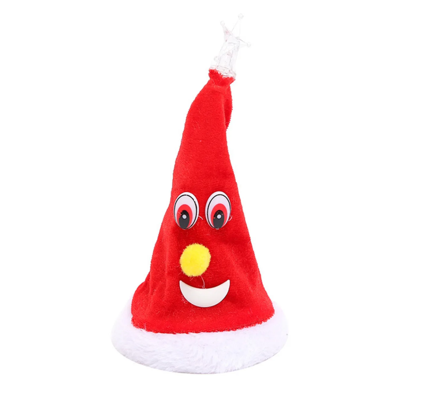 Singing Christmas Tree Hat Music Plush Cap Funny Gift