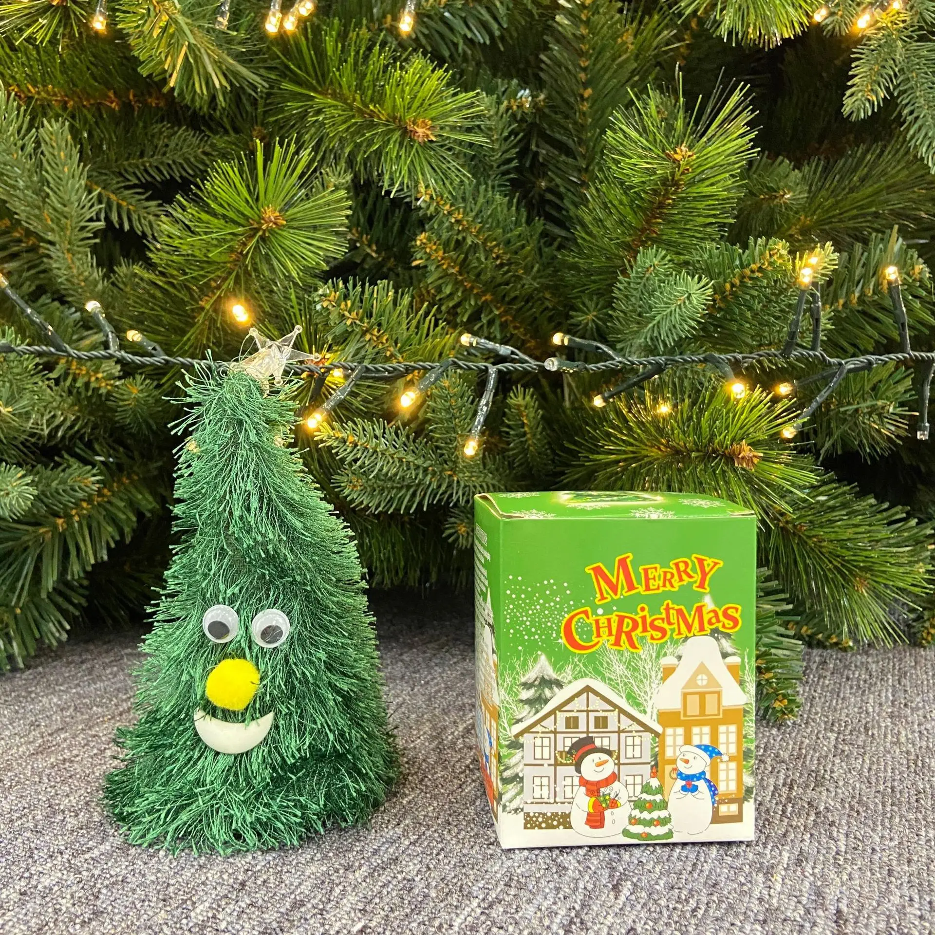 Singing Christmas Tree Hat Music Plush Cap Funny Gift